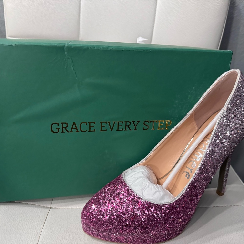 Women’s Glitter pink heels